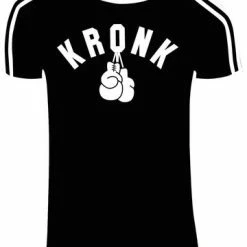 CLOTHING KRONK GLOVES BLACK SLIM FIT TEE