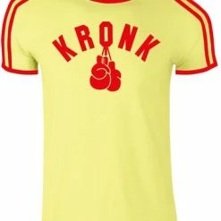 KRONK GLOVES VINTAGE YELLOW SLIM FIT TEE