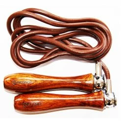 RINGSIDE-Weighted Handle Leather Skipping Rope