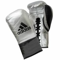 ADIADS ADIDAS ADISTAR 3.0 BBBC APPROVED PRO BOXING GLOVES/SILVER
