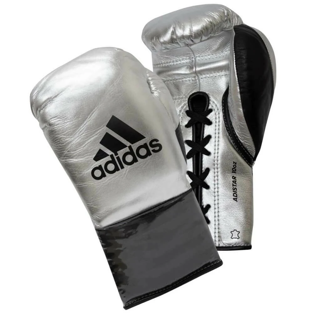 Wholesale 😉 ADIADS ADIDAS ADISTAR 3.0 BBBC APPROVED PRO BOXING GLOVES/SILVER 🤩 1 ADIADS ADIDAS ADISTAR 3.0 BBBC APPROVED PRO BOXING GLOVES/SILVER
