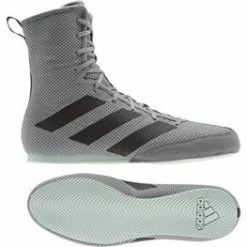 ADIADS ADIDAS- BOX HOG 3 BOXING BOOTS Grey