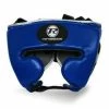 Champs Bxing RINGSIDE -Pro Fitness Blue/silver Head Guard Synthetic Leather