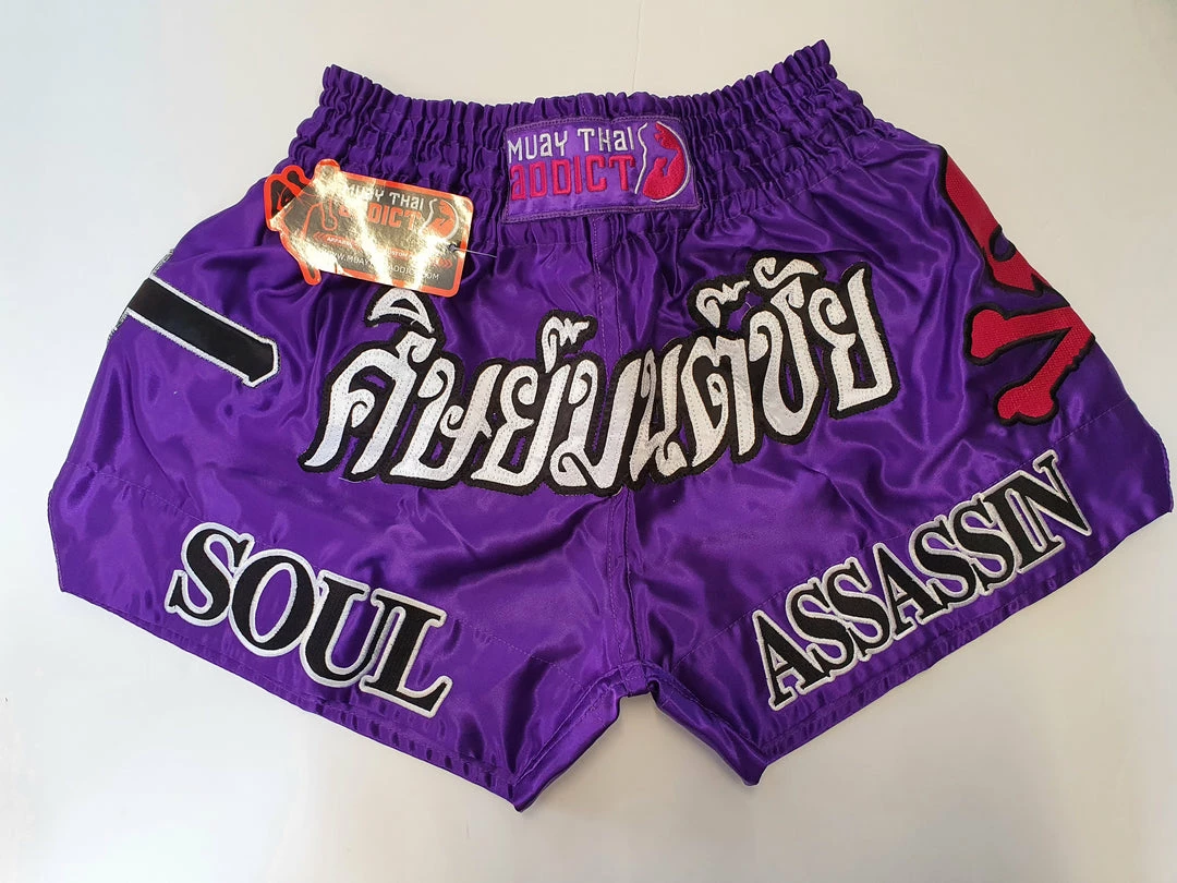 Promo 🛒 Muay Thai Addict - Soul Assasin Purple 👏 2 Muay Thai Addict - Soul Assasin Purple