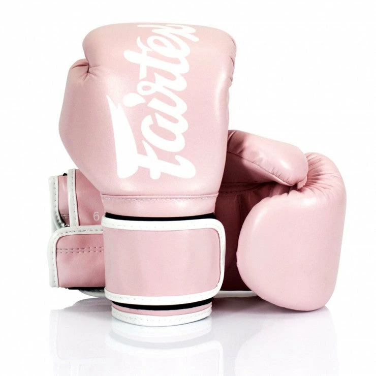 Best deal 👏 Fairtex Light Pink Microfiber Gloves SENIOR GLOVES 🎉 2 Fairtex Light Pink Microfiber Gloves SENIOR GLOVES