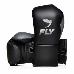 SENIOR GLOVES FLY-HALCYON PROFESSIONAL FIGHT GLOVES BLACK/GREY