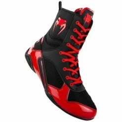 Champs Bxing Ltd VENUM-JUNIOR ELITE BOXING SHOES RED BOXING BOOTS
