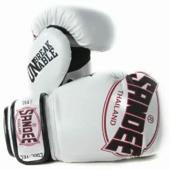 Champs Bxing Ltd JUNIOR GLOVES 4oz-8oz SANDEE-JUNIOR Cool-Tec Velcro White, Black & Red Synthetic Leather Boxing Glove