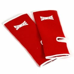 Champs Bxing Ltd ACCESSORIES SANDEE-Premium Red & White Ankle Supports (pair)