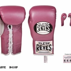 CLETO REYES-PINK 'Safetec' Pro Fight Boxing Gloves SENIOR GLOVES