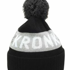 KRONK Detroit Snowflake Bobble Hat Black