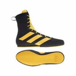 Adidas Box Hog 3 Boxing Boots – Black/Gold