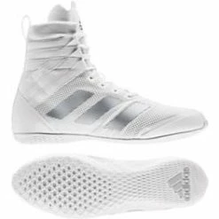 ADIDAS SPEEDEX 18 WHITE/SILVER BOXING BOOTS