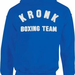 Budget 👍 KRONK Boxing Team Towelling Applique Hoodie Regular Fit Royal Blue CLOTHING 🛒 5 KRONK Boxing Team Towelling Applique Hoodie Regular Fit Royal Blue CLOTHING