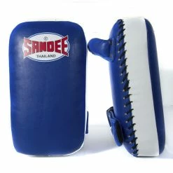 Champs Bxing Ltd SANDEE-Extra Thick Blue & White Flat Thai Kick Pads