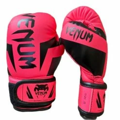Champs Bxing Ltd JUNIOR GLOVES 4oz-8oz VENUM-JUNIOR CHALLENGER 2.0 BOXING GLOVES PINK/BLACK