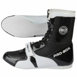 PROBOX-SPEED-LITE BLACK/WHITE BOXING BOOTS