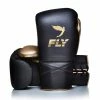 FLY-SUPERLACE BLACK/MATT GOLD TRAINING GLOVES SENIOR GLOVES
