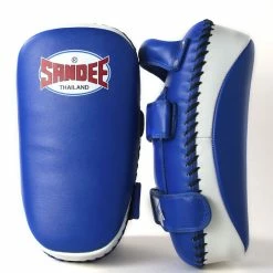 Champs Bxing Ltd SANDEE-Extra Thick Blue & White Flat Thai Kick Pads
