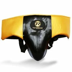 Champs Bxing Ltd RINGSIDE-Pro Fitness Black/Gold Groin Guard Synthetic Leather