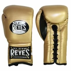 CLETO REYES-GOLD LACE SPARRING GLOVES SENIOR GLOVES