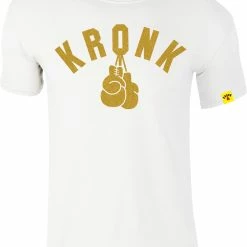 Champs Bxing Ltd KRONK-One Colour Gloves Slim Fit T Shirt White