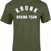 KRONK Boxing Team Regular Fit T Shirt Military Green
