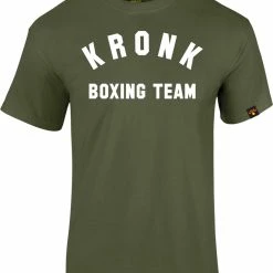 KRONK Boxing Team Regular Fit T Shirt Military Green