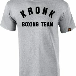 KRONK Boxing Team Regular Fit T Shirt Sports Grey CLOTHING