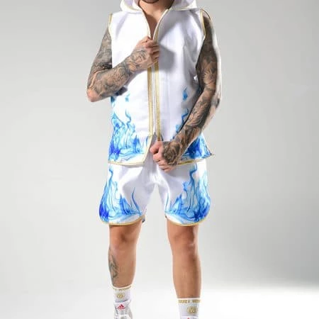 Best reviews of π₯° SUZI WONG-WHITE AND BLUE SMOKE BOXING SHORTS 𧨠2 SUZI WONG-WHITE AND BLUE SMOKE BOXING SHORTS