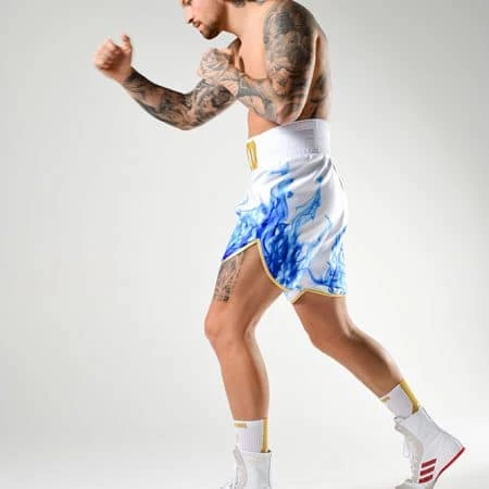 Best reviews of π₯° SUZI WONG-WHITE AND BLUE SMOKE BOXING SHORTS 𧨠4 SUZI WONG-WHITE AND BLUE SMOKE BOXING SHORTS