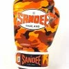 Champs Bxing Ltd Sandee Authentic Velcro Camo Orange & White Synthetic Leather Boxing Glove JUNIOR GLOVES 4oz-8oz