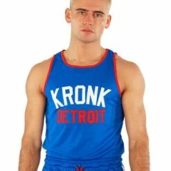 KRONK DETROIT ICONIC TRAINING VEST ROYAL BLUE CLOTHING