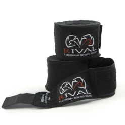 RIVAL-BLACK HAND WRAPS WRAPS & GEL PADS