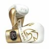 SENIOR GLOVES RIVAL-RS100-PROFESSIONAL WHITE/GOLD SPARRING GLOVES