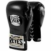 Champs Bxing Ltd CLETO REYES-BLACK 'Safetec' Pro Fight Boxing Gloves