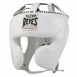 Champs Bxing HEAD & GROIN GUARDS CLETO REYES-WHITE Headguard With Cheek Protection