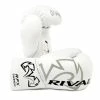 RIVAL-RFX-GUERRERO HDE -F WHITE PRO FIGHT GLOVES SENIOR GLOVES