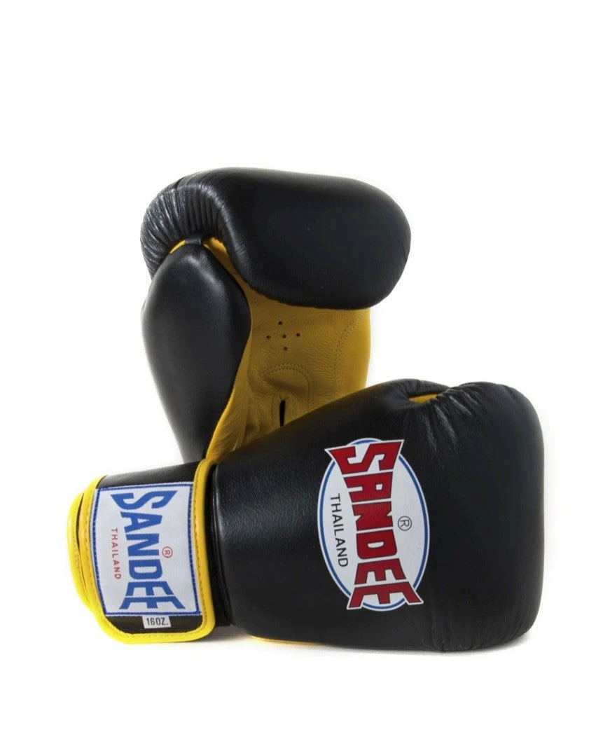 Cheapest ๐ฏ Champs Bxing Ltd Sandee Authentic Velcro Black & Yellow Leather Boxing Glove โค๏ธ 2 Champs Bxing Ltd Sandee Authentic Velcro Black & Yellow Leather Boxing Glove