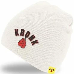 CLOTHING KRONK GLOVES BEANIE WHITE