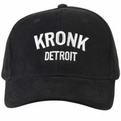 KRONK DETROIT BASEBALL CAP BLACK/WHITE CLOTHING