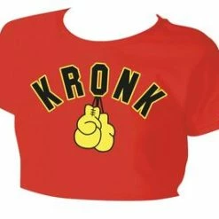 CLOTHING KRONK WOMEN GLOVES CROPPE TEE RED