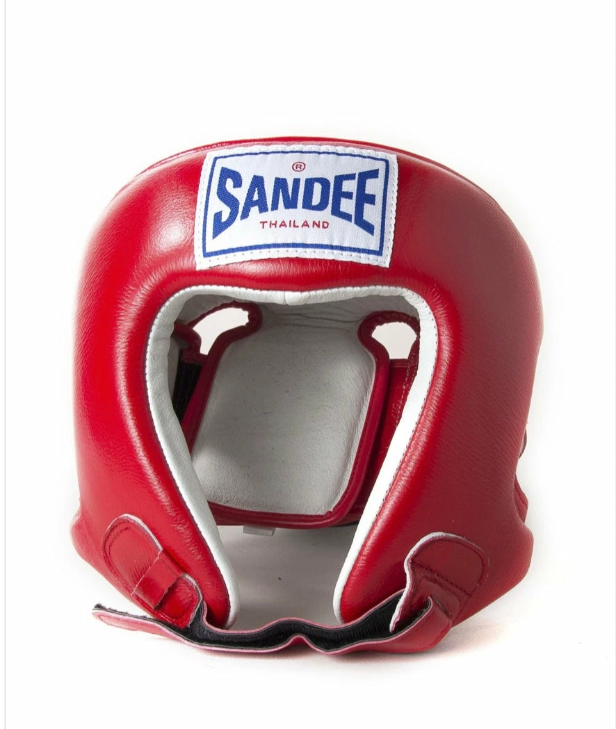 Cheap 🎁 Champs Bxing Ltd Sandee Open Face Red & White Synthetic Leather Head Guard 😍 1 Champs Bxing Ltd Sandee Open Face Red & White Synthetic Leather Head Guard