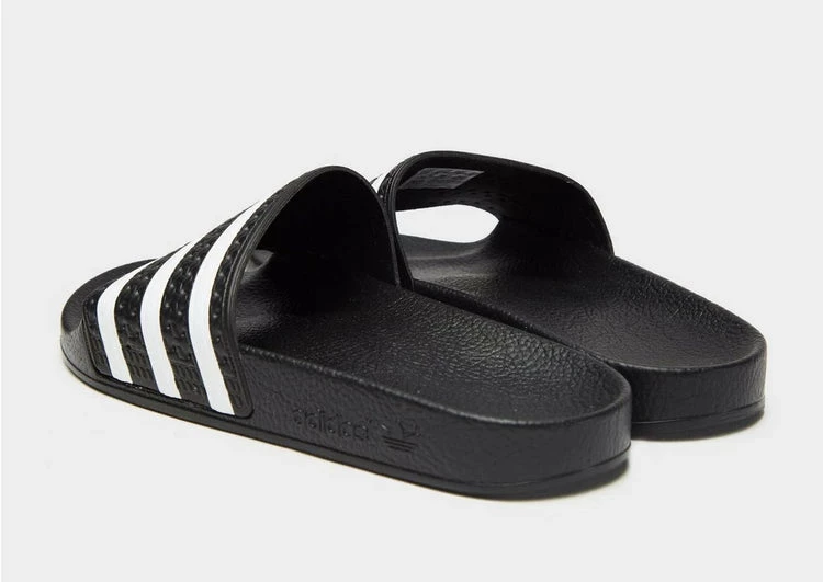 Outlet ⌛ Adidas Originals Adilette Sliders In Black And White BOXING 🥾 BOOTS ⌛ 2 Adidas Originals Adilette Sliders In Black And White BOXING BOOTS