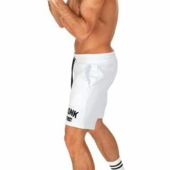 CLOTHING KRONK DETROIT APPLIQUE SHORTS WHITE