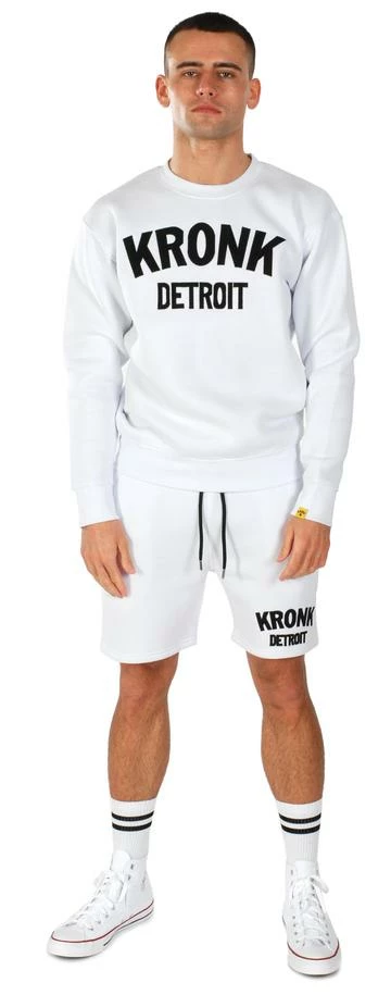 Top 10 ⭐ CLOTHING KRONK DETROIT APPLIQUE SHORTS WHITE ⌛ 3 CLOTHING KRONK DETROIT APPLIQUE SHORTS WHITE