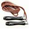 Ringside-Black Coated Handle Leather Skipping Rope SKIPPING ROPES
