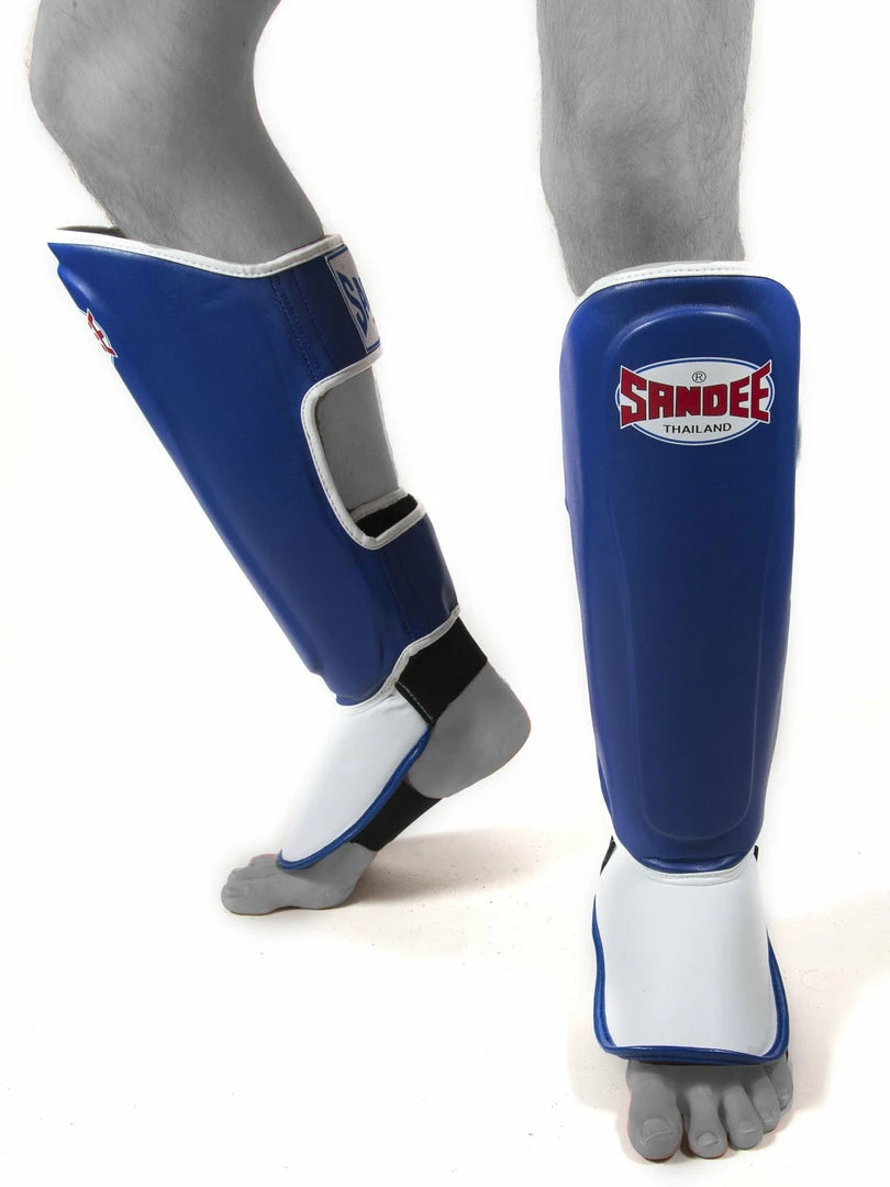 Deals ๐ MUAY THAI Sandee KIDS Authentic Blue & White Synthetic Leather Boot Shinguard ๐ฅ 1 MUAY THAI Sandee KIDS Authentic Blue & White Synthetic Leather Boot Shinguard