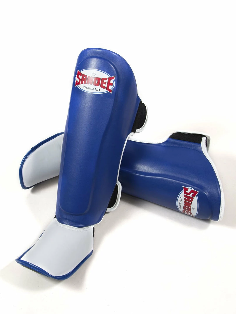 Deals ๐ MUAY THAI Sandee KIDS Authentic Blue & White Synthetic Leather Boot Shinguard ๐ฅ 4 MUAY THAI Sandee KIDS Authentic Blue & White Synthetic Leather Boot Shinguard