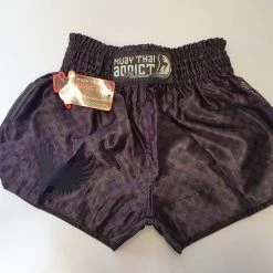 Muay Thai Addict-Platinum Series - Black Quantum Pattern